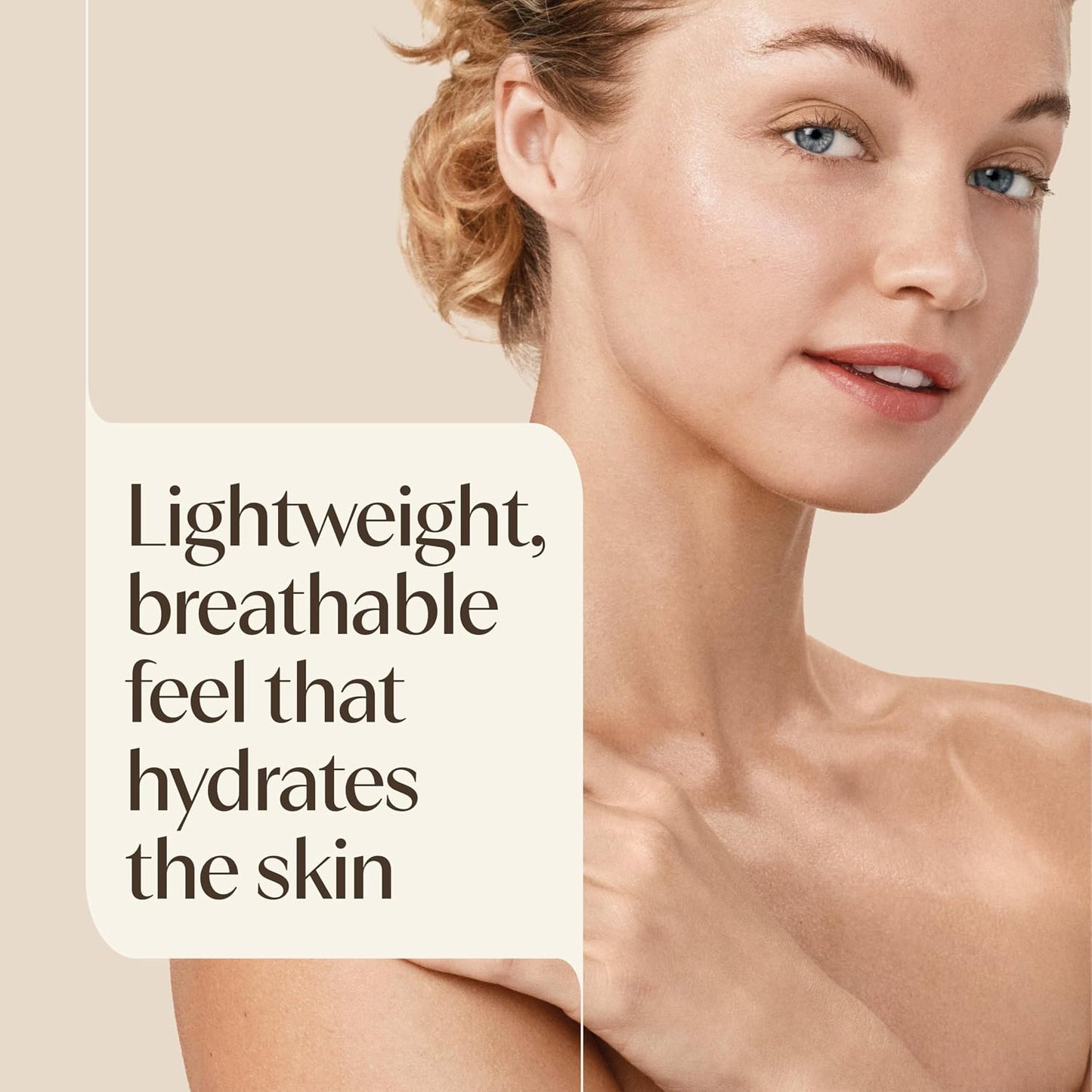 Daily Moisturizing Sheer Hydration Fragrance-Free Lotion with Prebiotic Oat for Dry Skin, Lightweight, Non-Greasy and Fast-Absorbing Body Lotion Nourishes Skin with 48-Hour Moisture, 18 Fl Oz