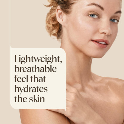 Daily Moisturizing Sheer Hydration Fragrance-Free Lotion with Prebiotic Oat for Dry Skin, Lightweight, Non-Greasy and Fast-Absorbing Body Lotion Nourishes Skin with 48-Hour Moisture, 18 Fl Oz