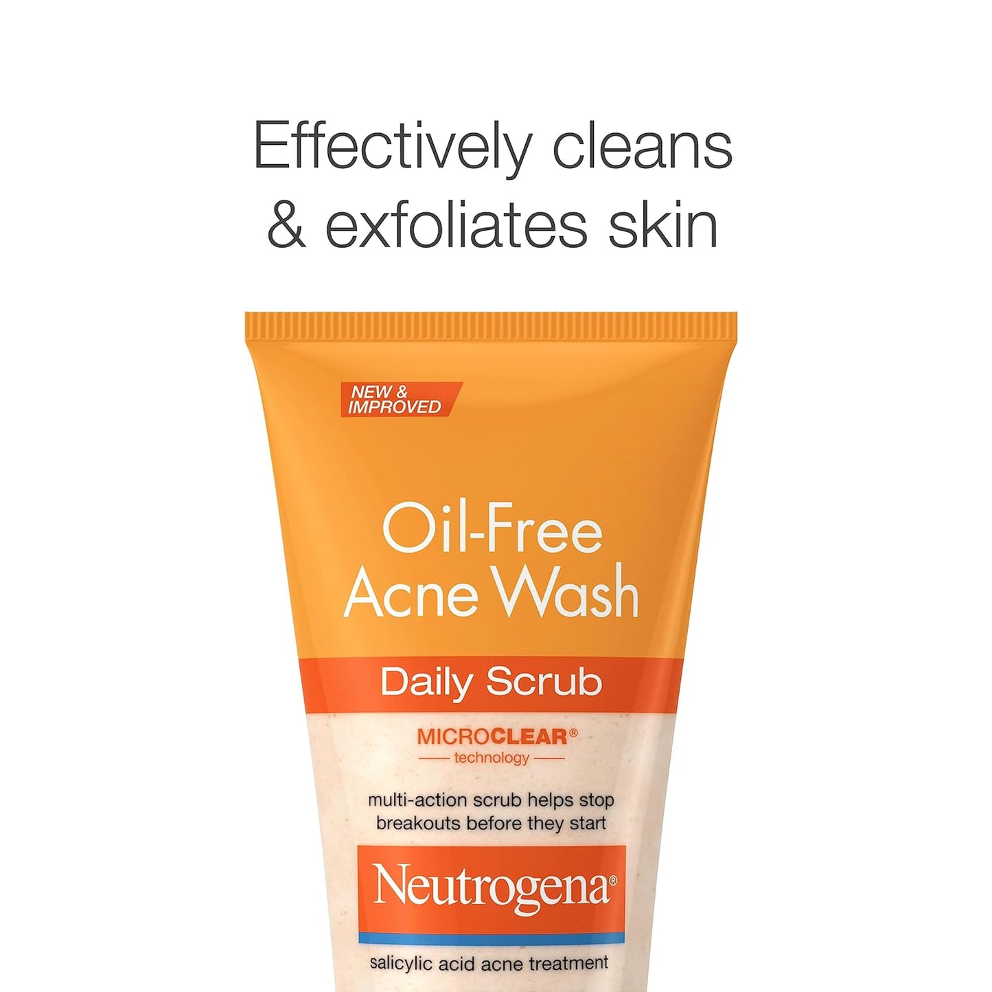 Revitalize Your Skin with Neutrogena Oil-Free Daily Acne Face Scrub - 4.2 Oz of Clearer, Smoother Skin