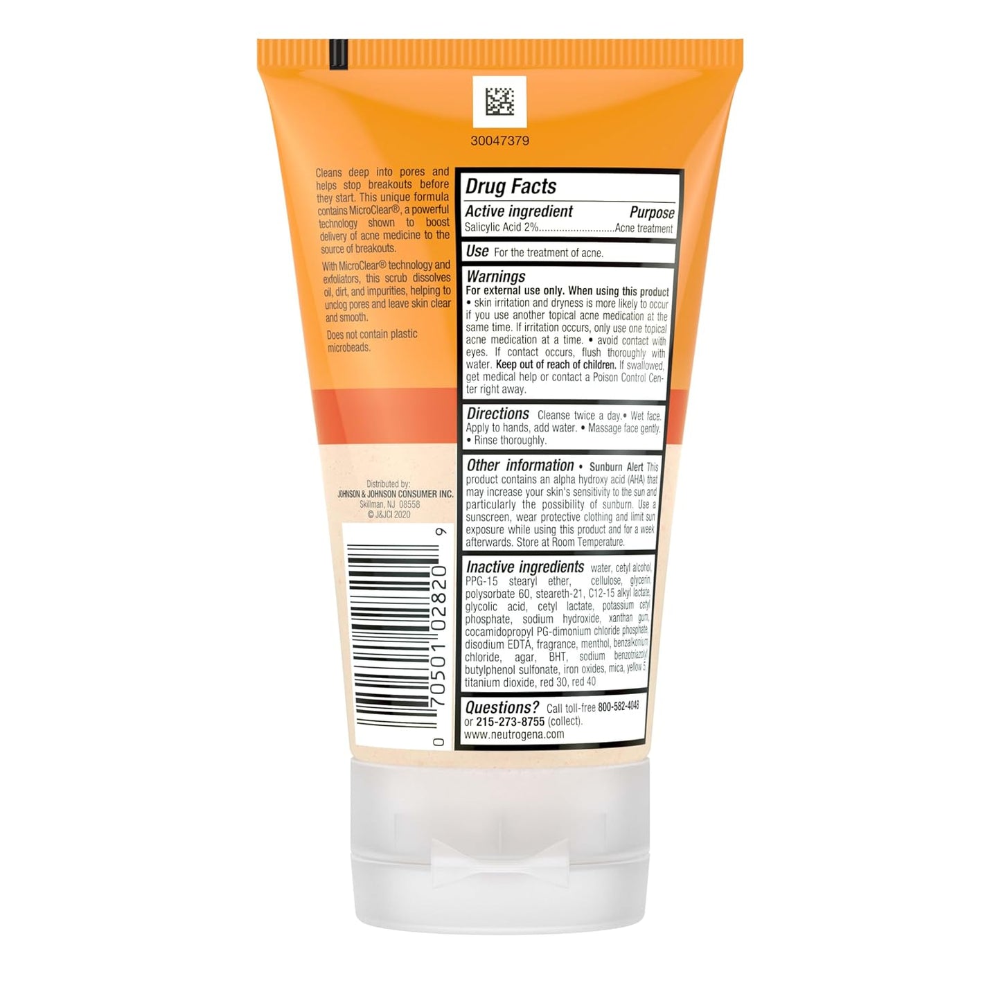 Revitalize Your Skin with Neutrogena Oil-Free Daily Acne Face Scrub - 4.2 Oz of Clearer, Smoother Skin