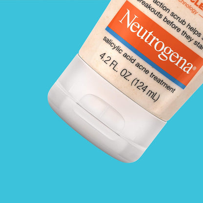Revitalize Your Skin with Neutrogena Oil-Free Daily Acne Face Scrub - 4.2 Oz of Clearer, Smoother Skin