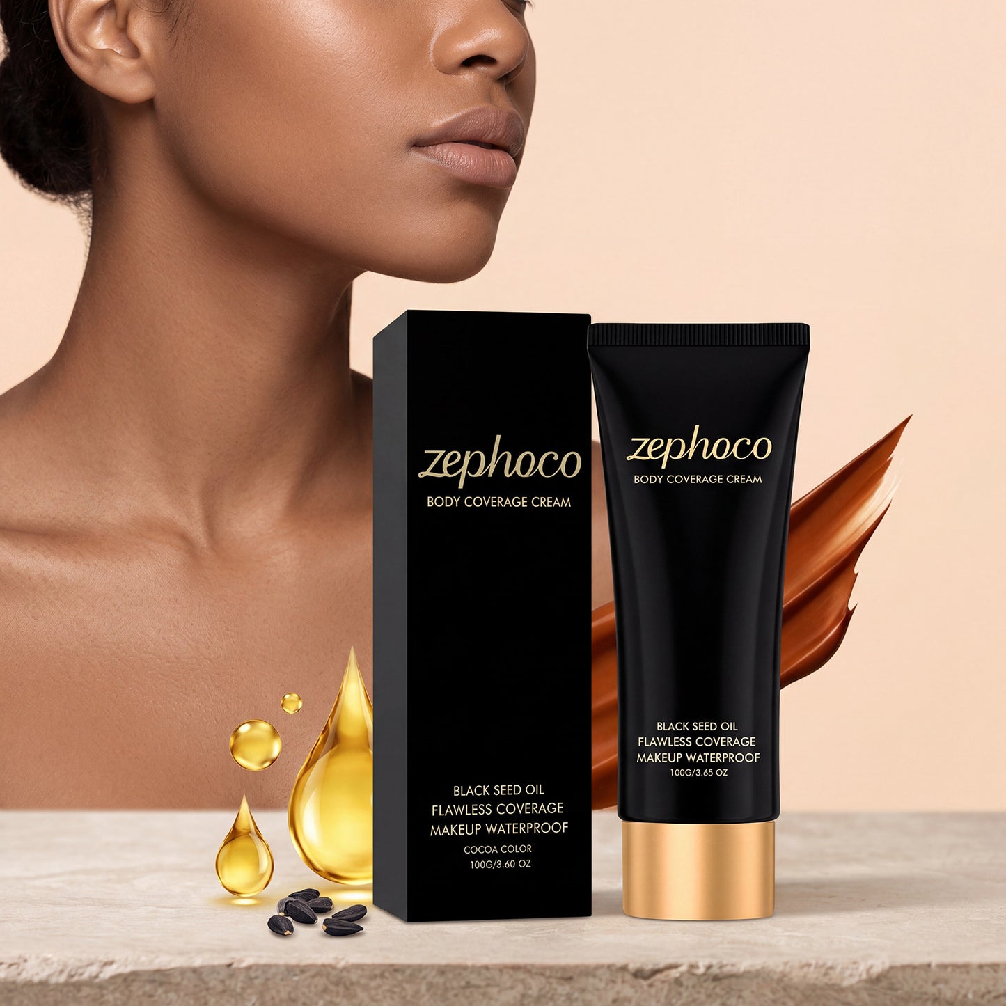 Cocoa Concealer Foundation Cream